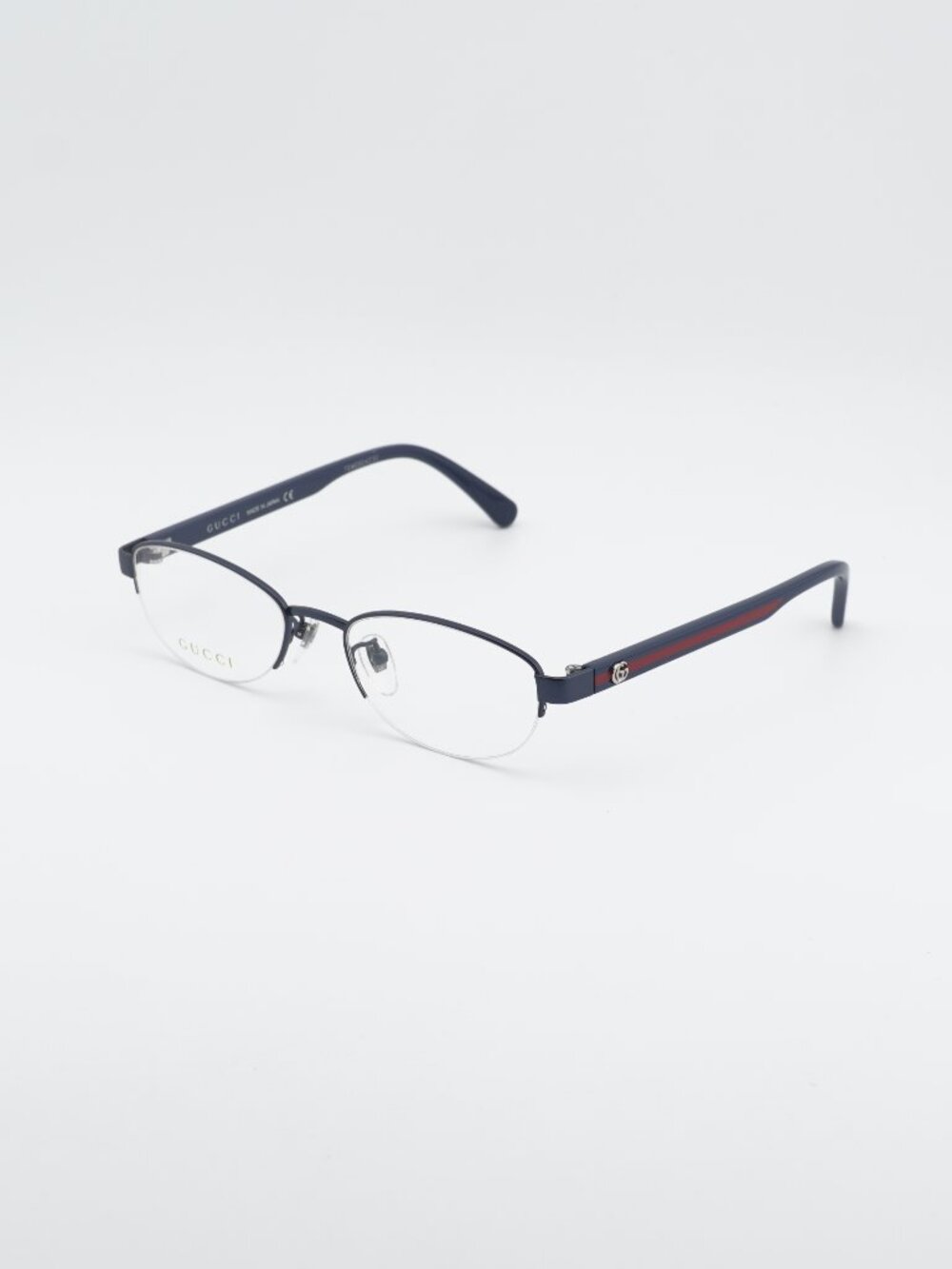 Gucci GG0719OJ 003 Eyeglasses Blue 51mm Oval Frame